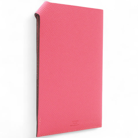 Hermes Epsom Tarmac PM Passport Holder Pink 