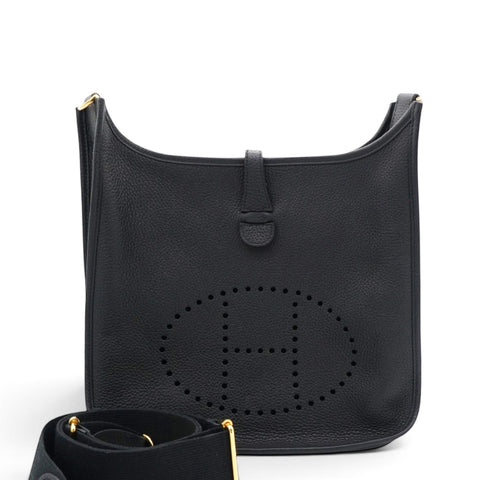 Hermes Evelyne 29 Crossbody Bag Black 