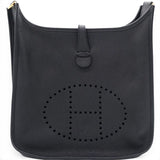 Hermes Evelyne 29 Crossbody Bag Black 