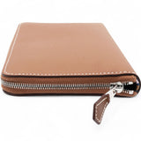 Hermes Gold Epsom Leather Silk'in Zip Around Wallet 