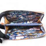 Hermes Gold Epsom Leather Silk'in Zip Around Wallet 