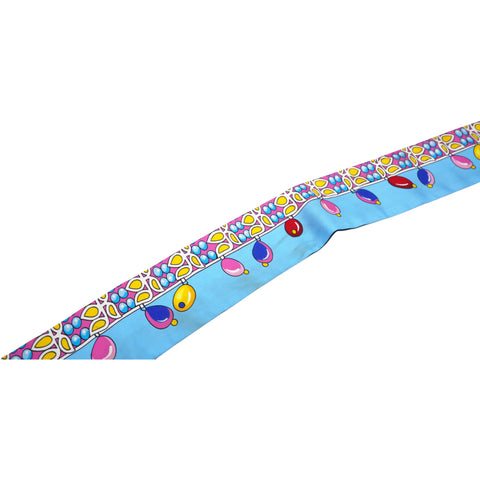 Hermes Harnais en Rosace Twilly Bleu Moyen Orange Vert