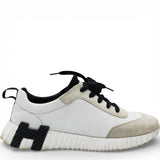  Hermes Ivory and Black H Bouncing Sneaker Size38