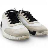 Hermes Ivory and Black H Bouncing Sneaker Size38 