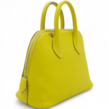 Hermes Lime Mini 1923 Bolide of Chevre Leather with Palladium Hardware 