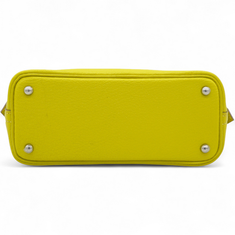 Hermes Lime Mini 1923 Bolide of Chevre Leather with Palladium Hardware 