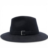 Hermes Mens Black Rabbit Felt Fedora Hat Size61 