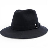 Hermes Mens Black Rabbit Felt Fedora Hat Size61 