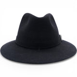 Hermes Mens Black Rabbit Felt Fedora Hat Size61 