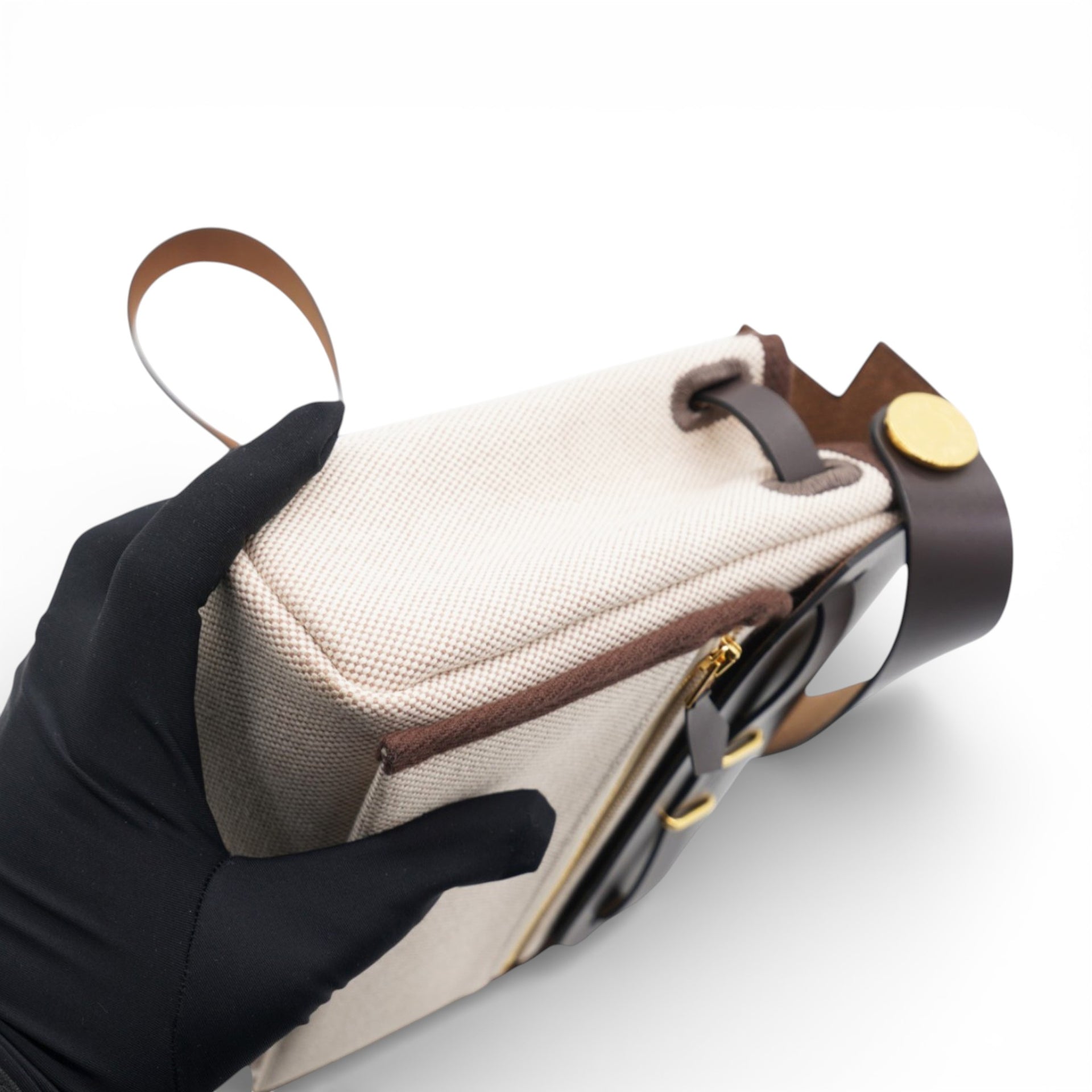 Hermes Military Toile Mini Herbag Zip 20 