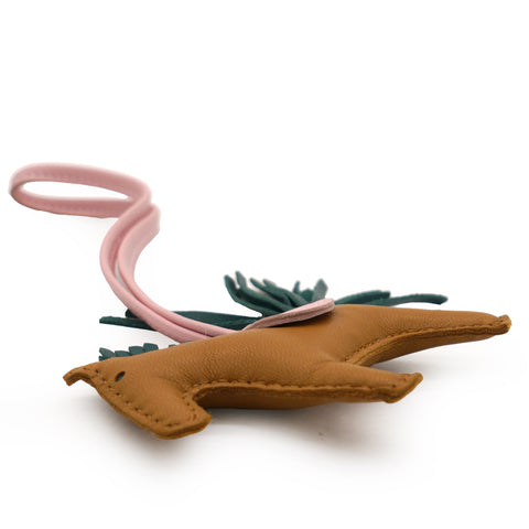 Hermes Milo Lambskin Grigri Rodeo Horse Bag Charm PM Sesame Malachite Rose Sakura 