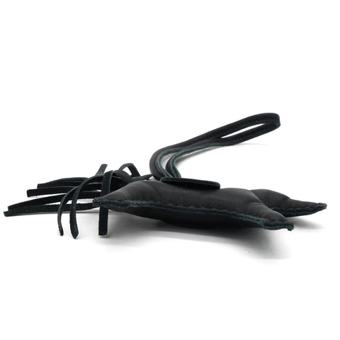 Hermes Milo Lambskin Matte Alligator Touch Grigri Rodeo Horse Bag Charm PM So Black 