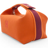 Hermes Orange Canvas Large Bride-a-Brac Bag 