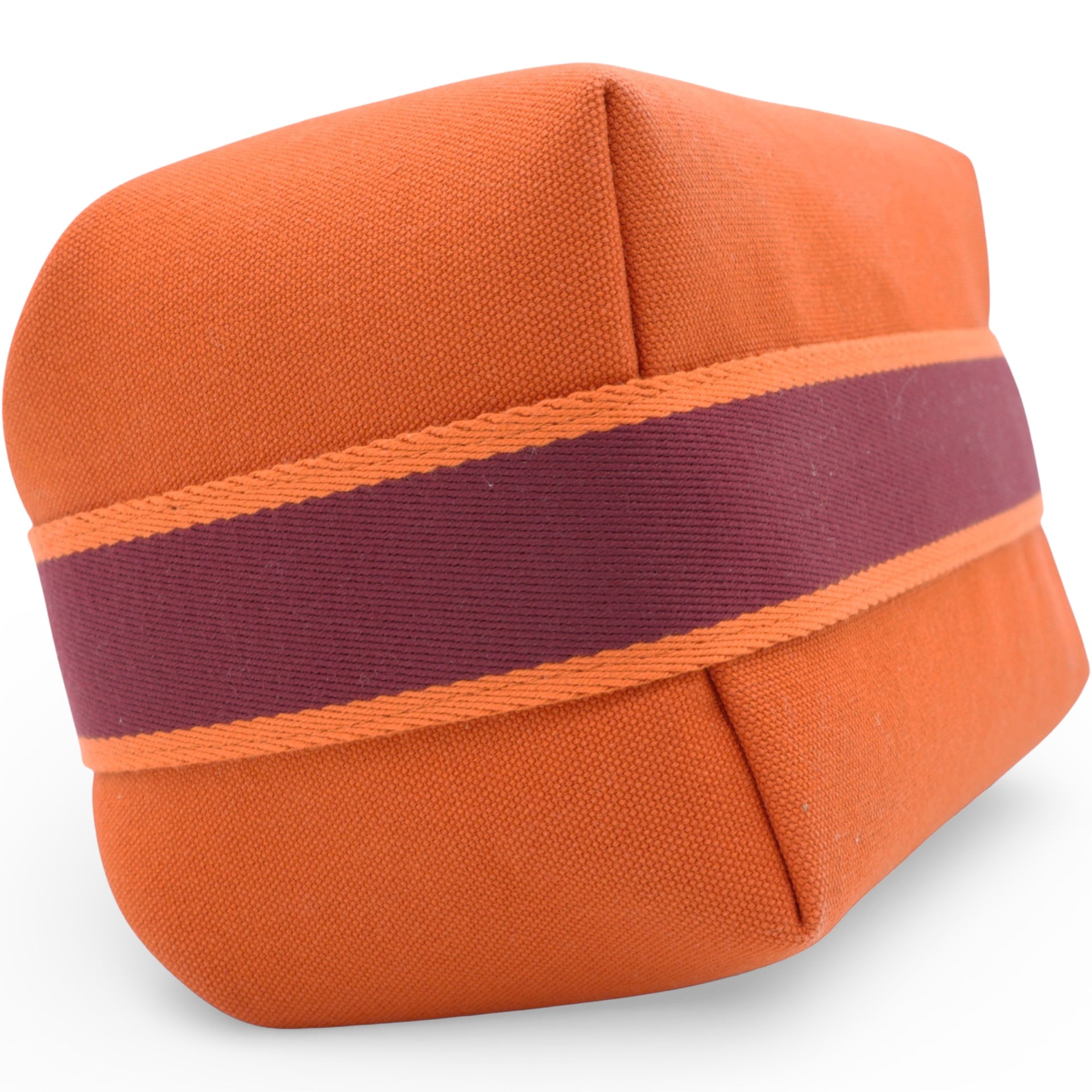 Hermes Orange Canvas Large Bride-a-Brac Bag 