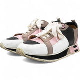 Hermes Rebus Sneakers Rose Aube Black White Size37 