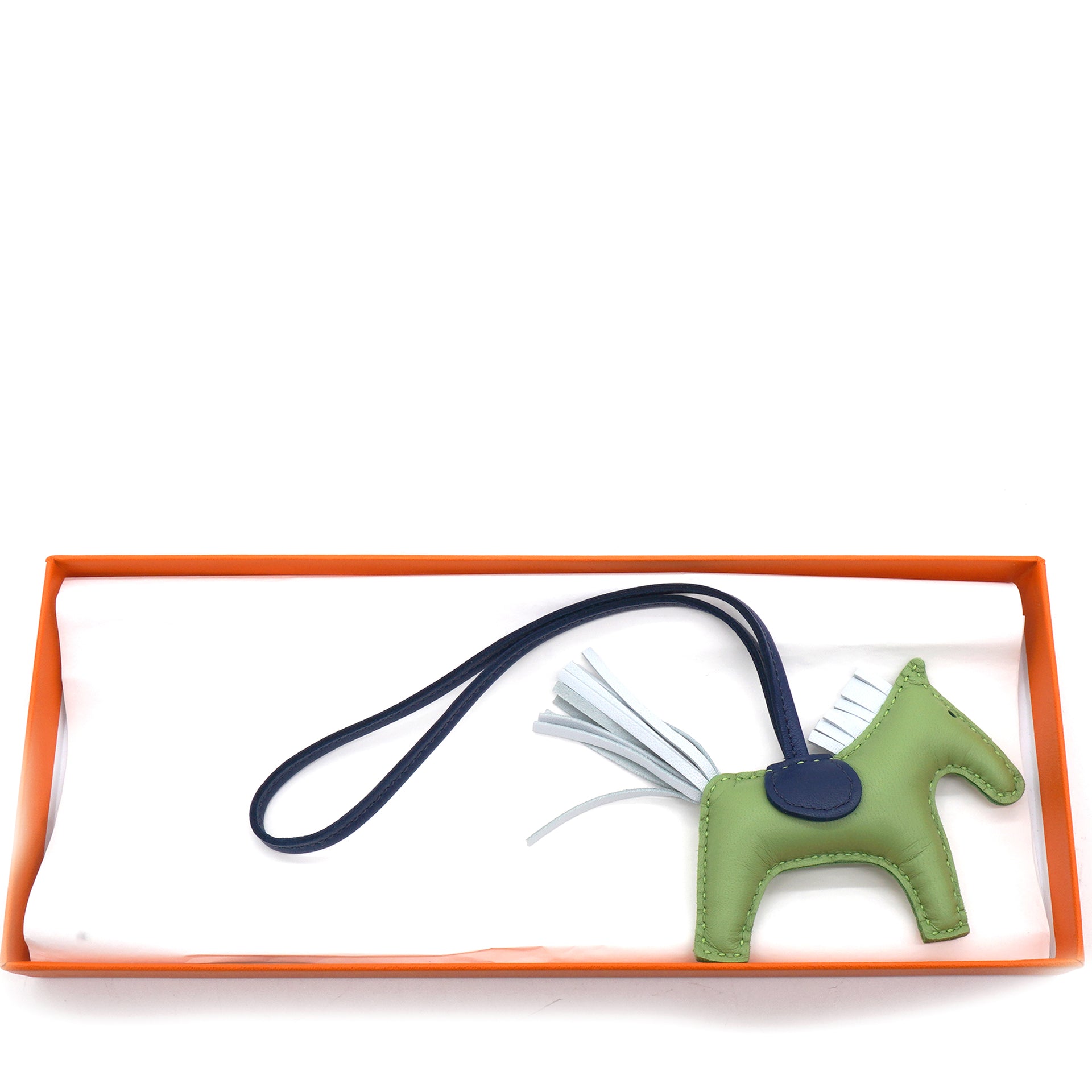 Hermes Rodeo PM Vert Criquet Charm in Milo 