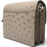 Hermes Roulis 18 Ostrich Gris Asphalte Mini 