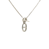 Hermes Sterling Silver Amulette Chaine d'Ancre Necklace 