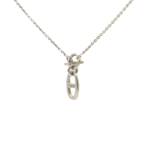 Hermes Sterling Silver Amulette Chaine d'Ancre Necklace 