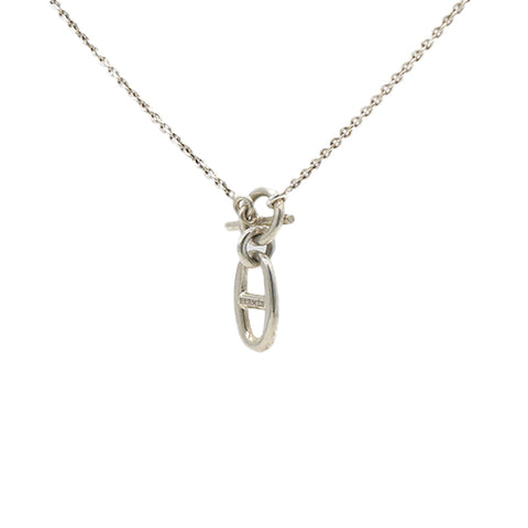 Hermes Sterling Silver Amulette Chaine d'Ancre Necklace 