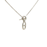 Hermes Sterling Silver Amulette Chaine d'Ancre Necklace 