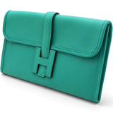 Hermes Swift Jige Elan 29 Clutch Green 