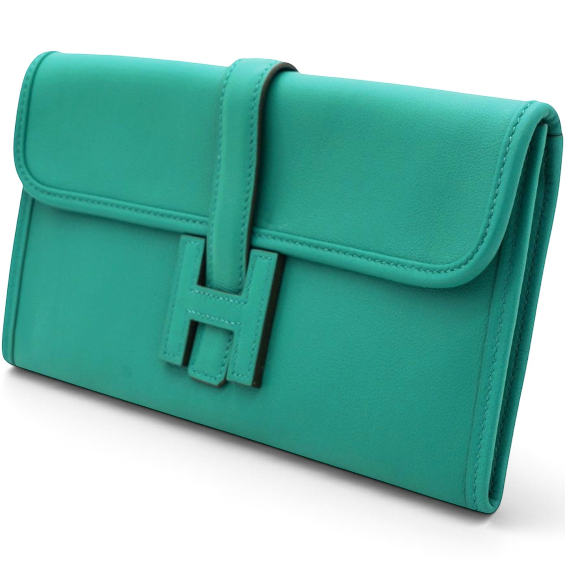 Hermes Swift Jige Elan 29 Clutch Green 