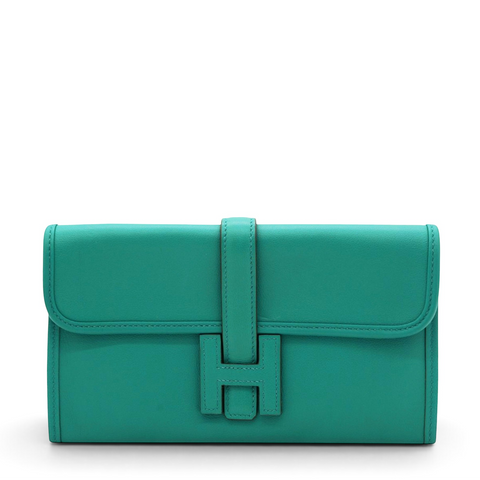 Hermes Swift Jige Elan 29 Clutch Green 