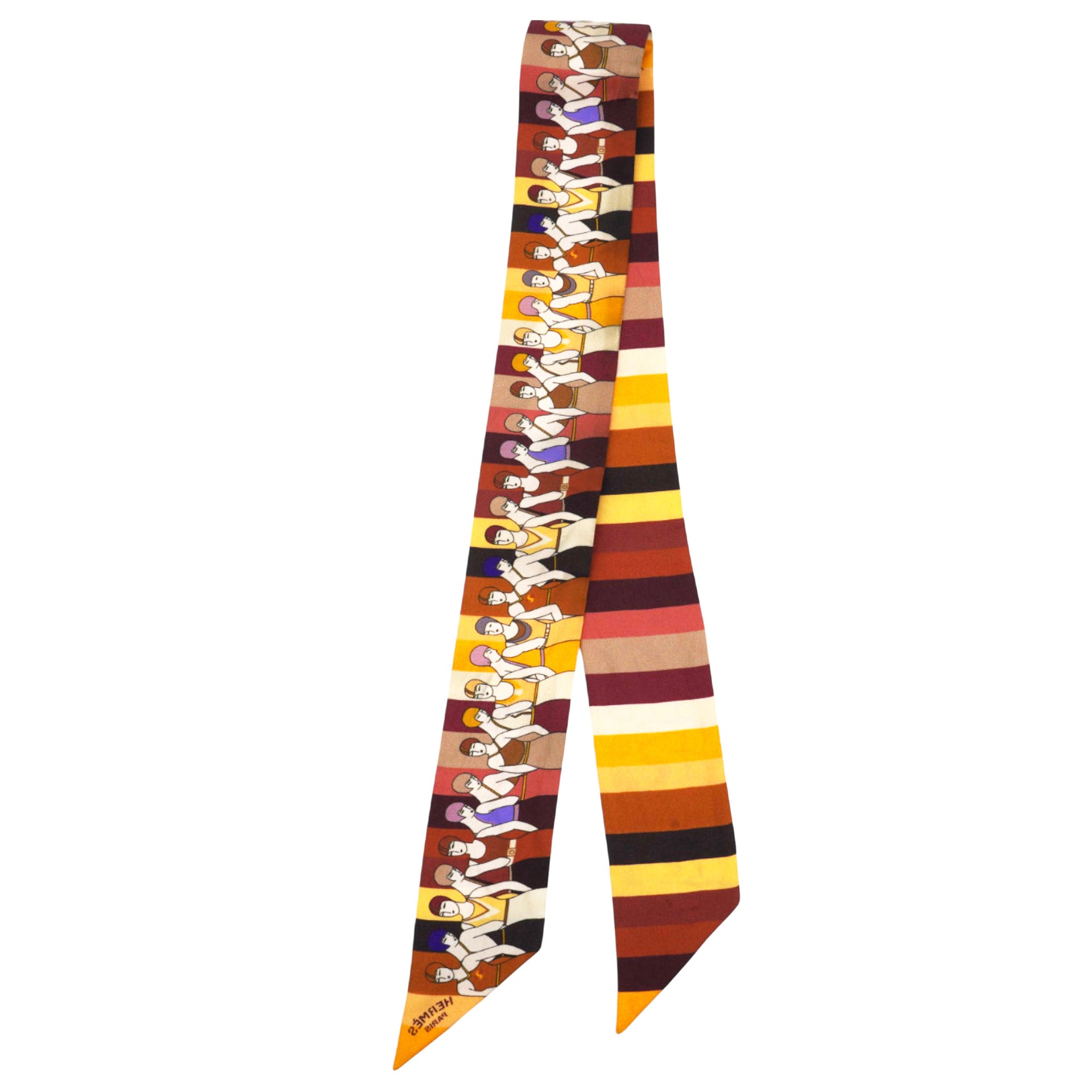 Hermes Syncronized Swimmer Silk Twilly 