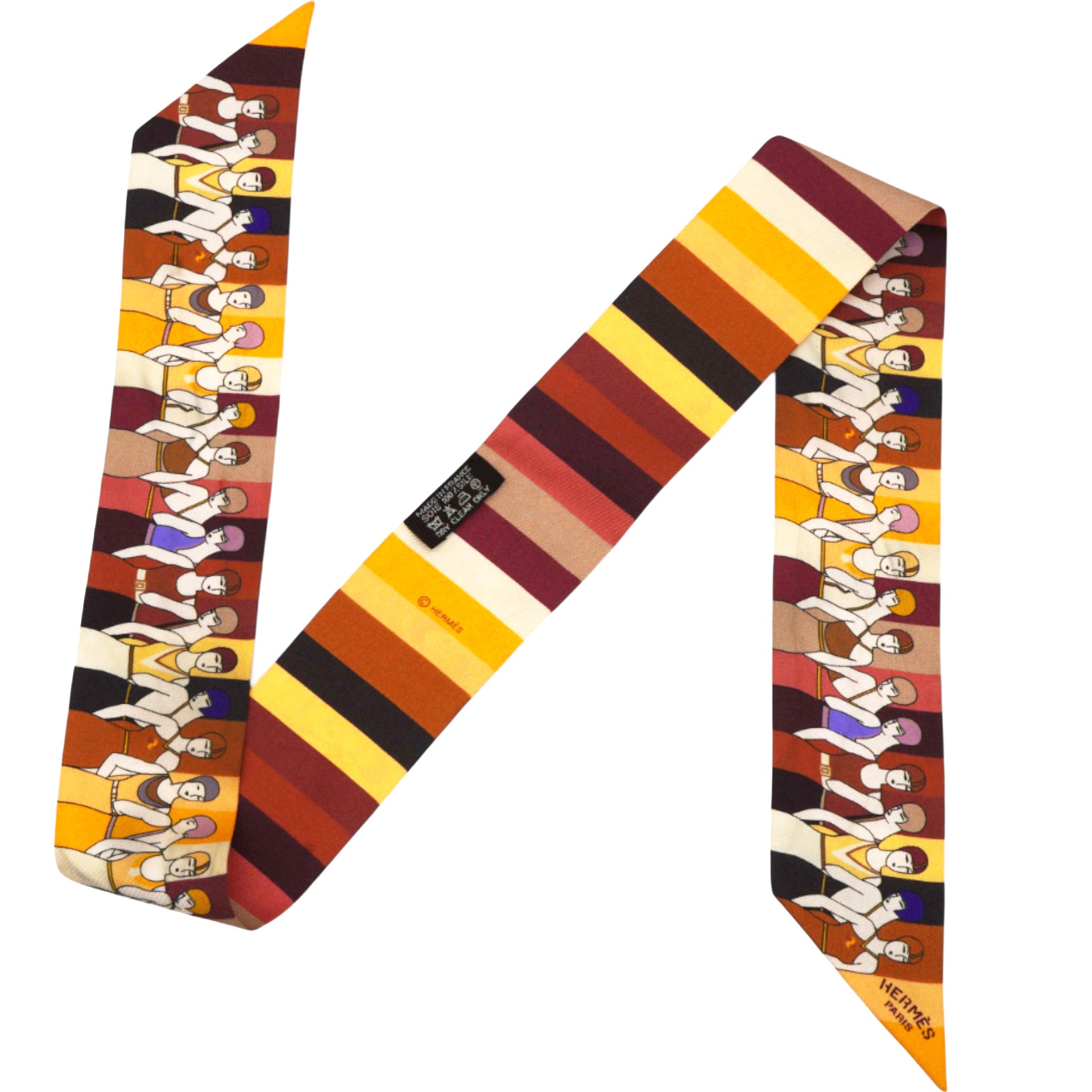 Hermes Syncronized Swimmer Silk Twilly 