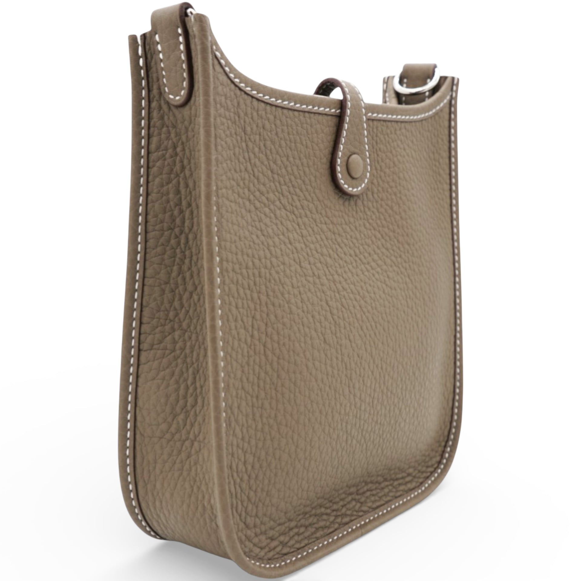 Hermes Taurillon Clemence Mini Evelyne Etoupe 