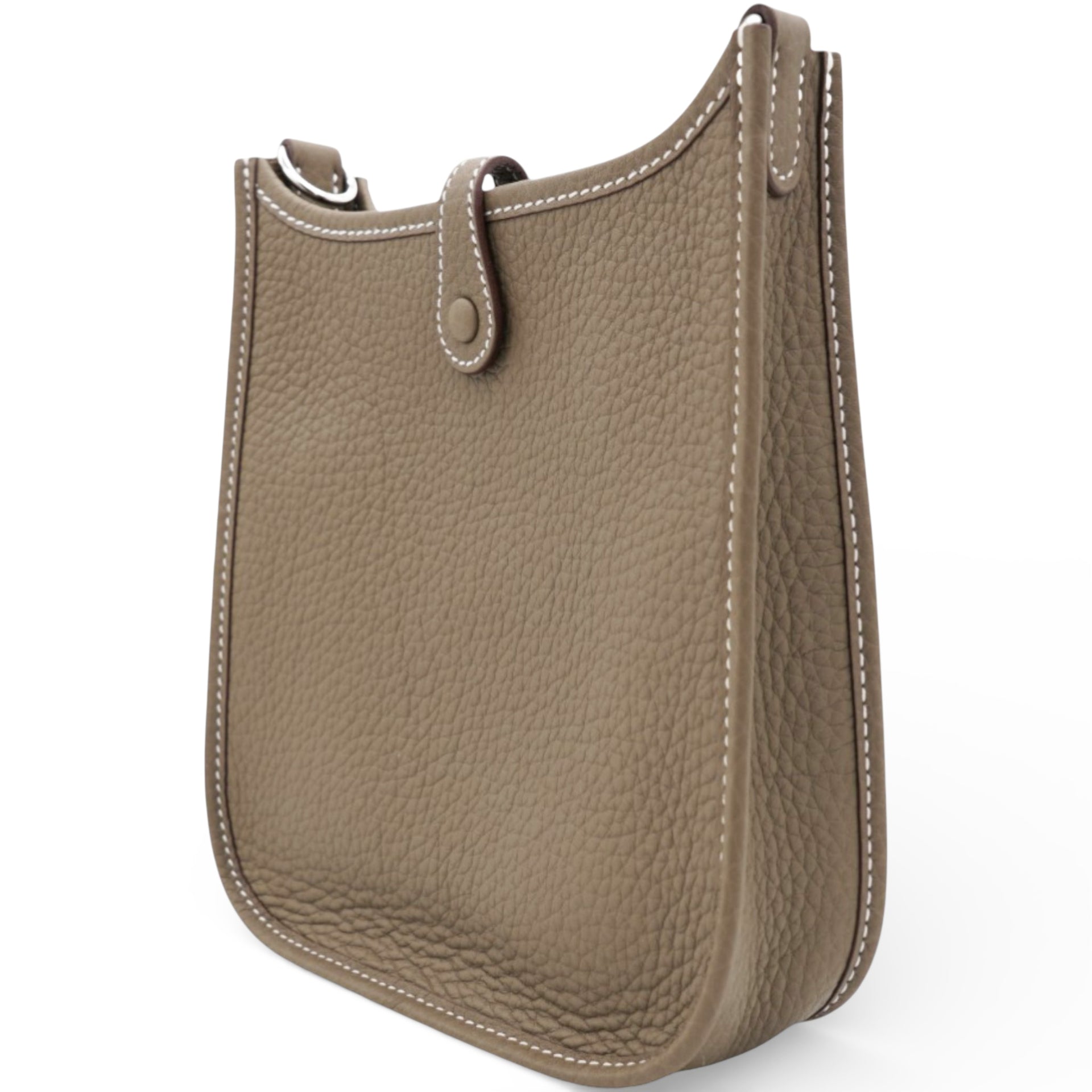 Hermes Taurillon Clemence Mini Evelyne Etoupe 