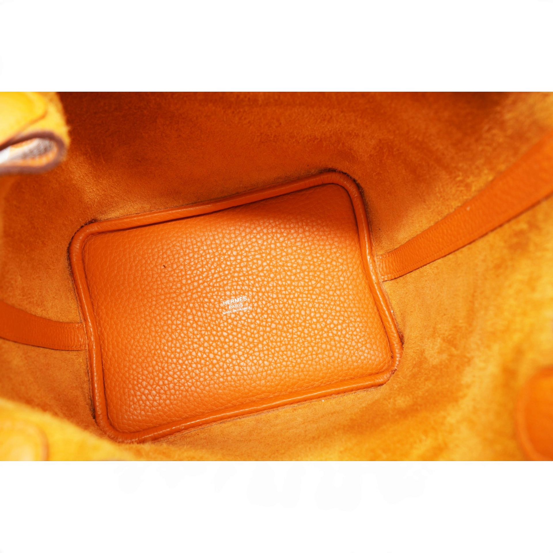 Hermes Taurillon Clemence Picotin Lock 18 Orange 