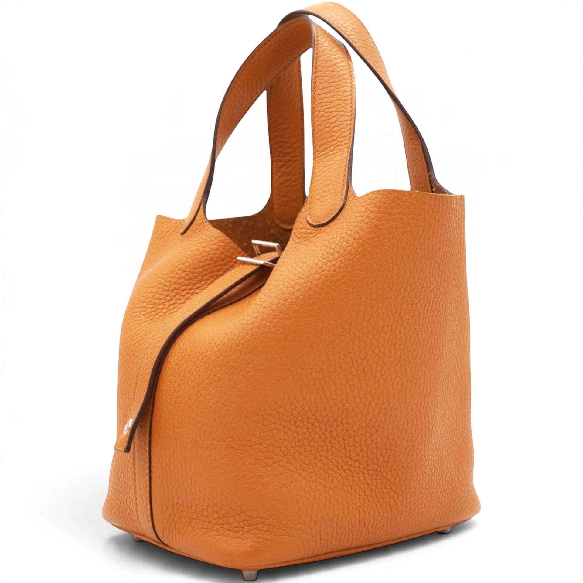 Hermes Taurillon Clemence Picotin Lock 18 Orange 