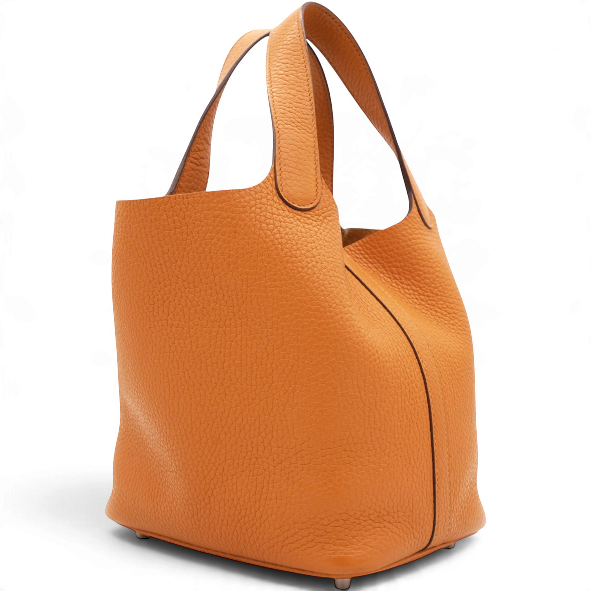 Hermes Taurillon Clemence Picotin Lock 18 Orange 