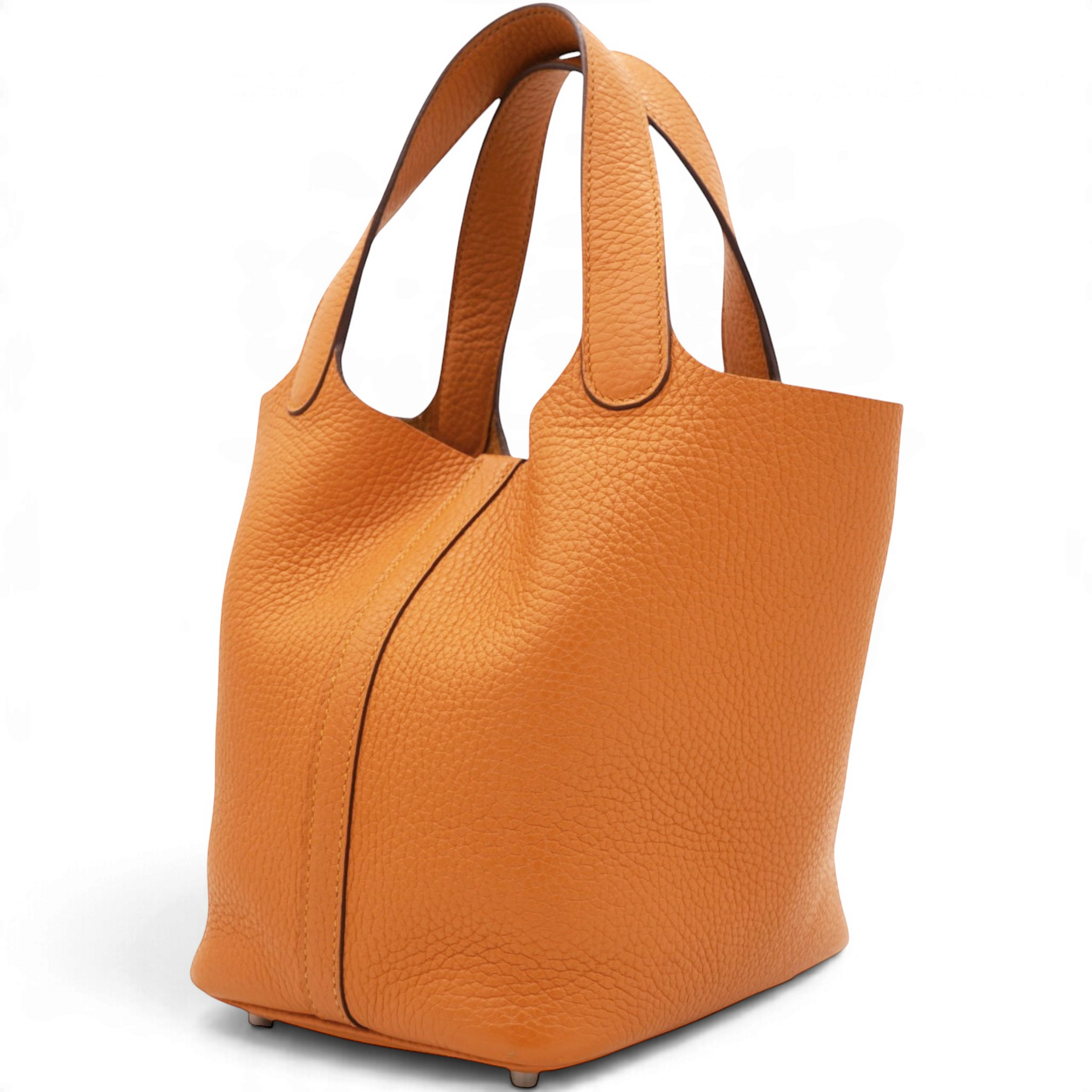 Hermes Taurillon Clemence Picotin Lock 18 Orange 