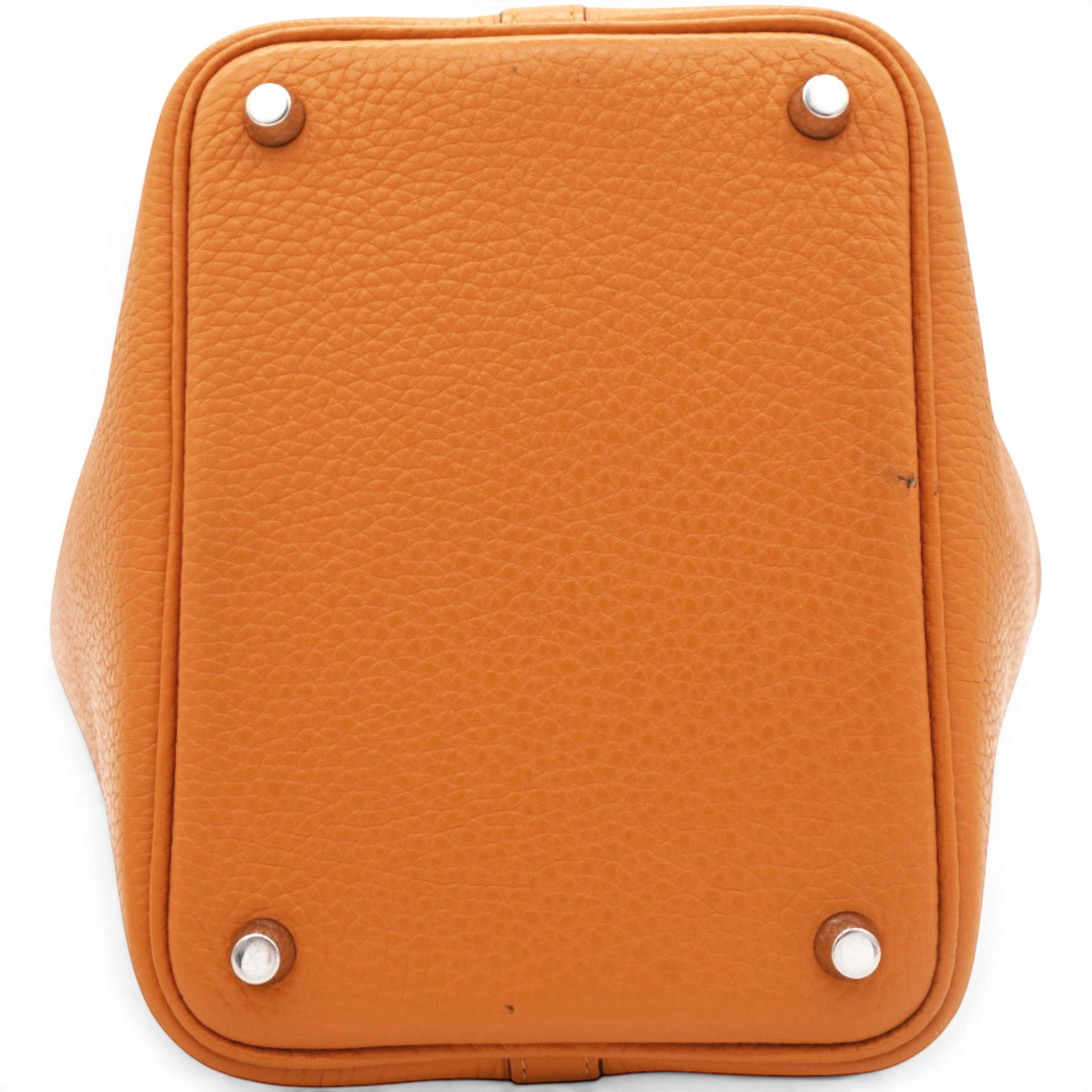Hermes Taurillon Clemence Picotin Lock 18 Orange 