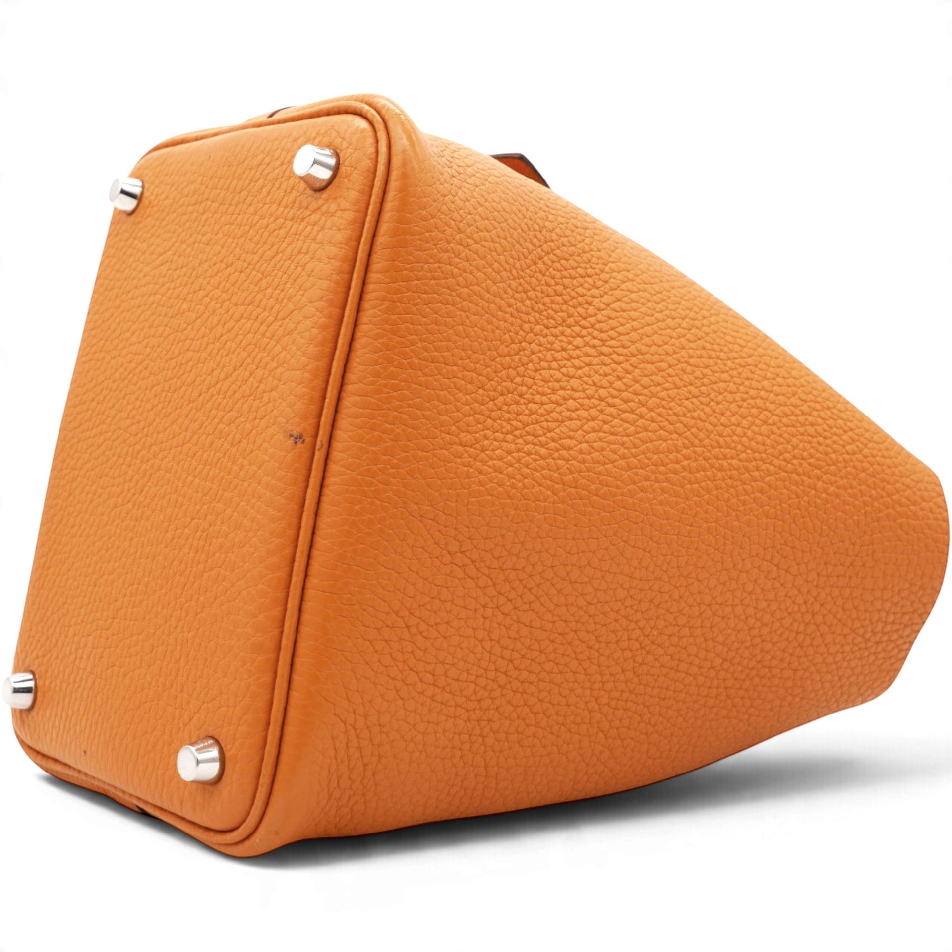 Hermes Taurillon Clemence Picotin Lock 18 Orange 