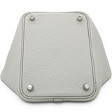 Hermes Taurillon Clemence Picotin Lock 18 PM Gris Perle 