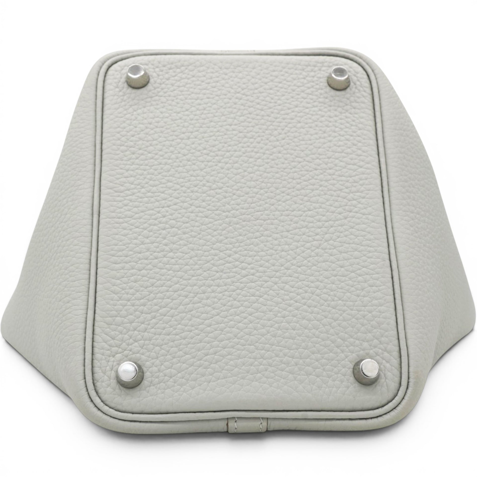 Hermes Taurillon Clemence Picotin Lock 18 PM Gris Perle 