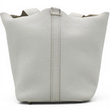 Hermes Taurillon Clemence Picotin Lock 18 PM Gris Perle 