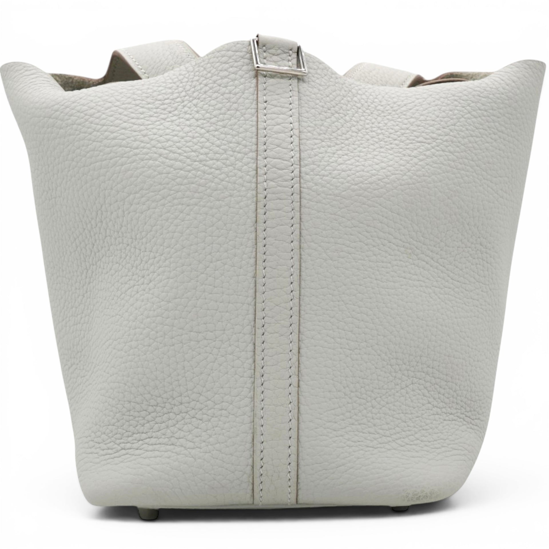 Hermes Taurillon Clemence Picotin Lock 18 PM Gris Perle 