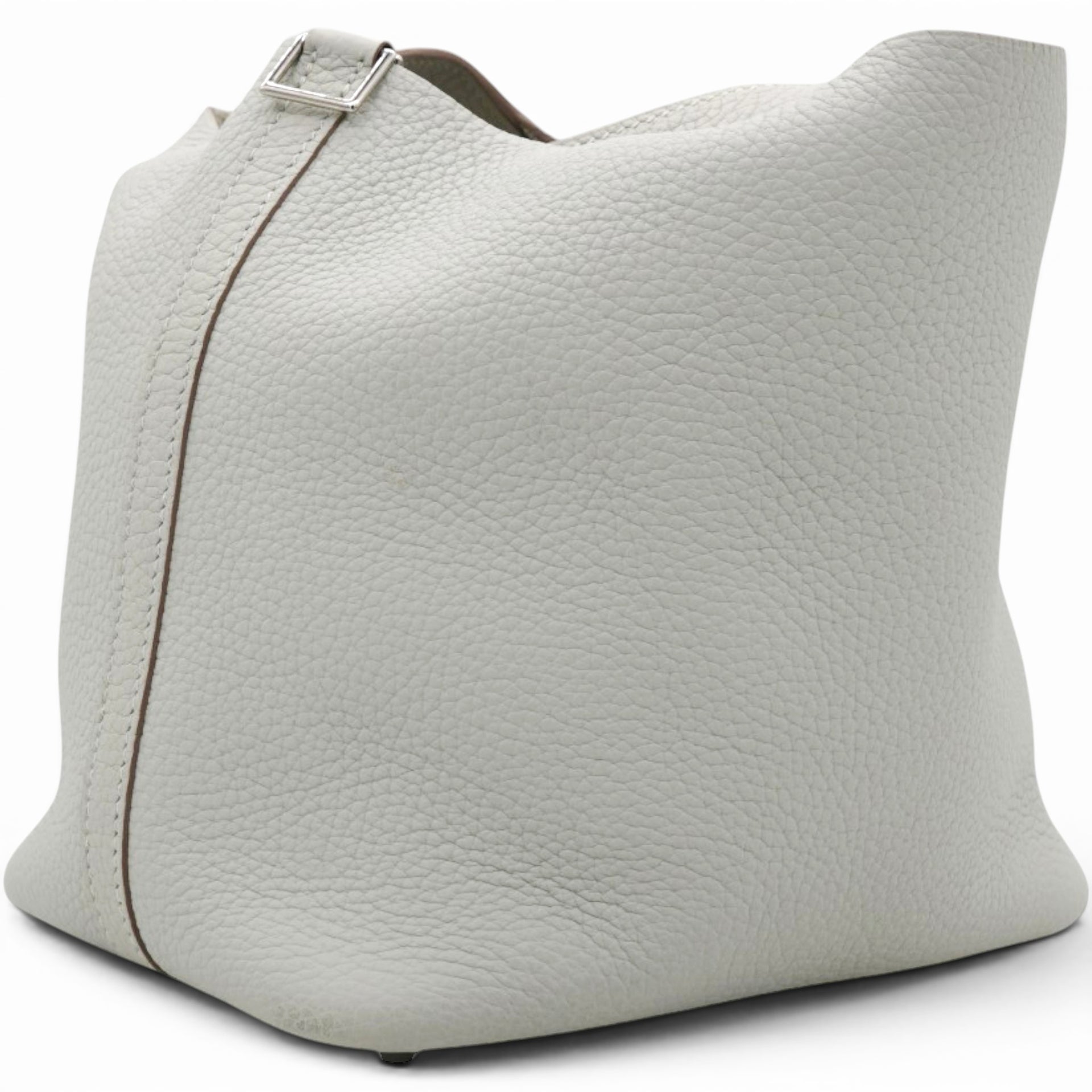 Hermes Taurillon Clemence Picotin Lock 18 PM Gris Perle 