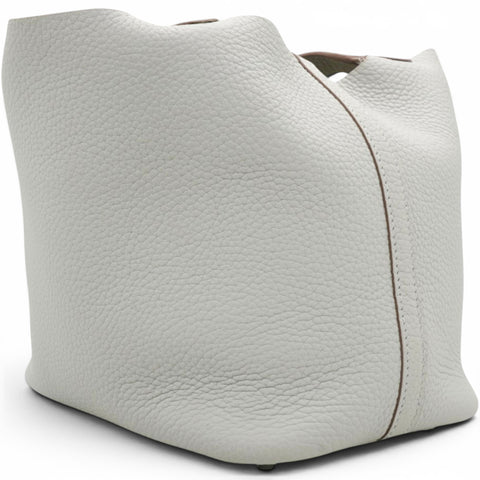 Hermes Taurillon Clemence Picotin Lock 18 PM Gris Perle 