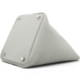 Hermes Taurillon Clemence Picotin Lock 18 PM Gris Perle 