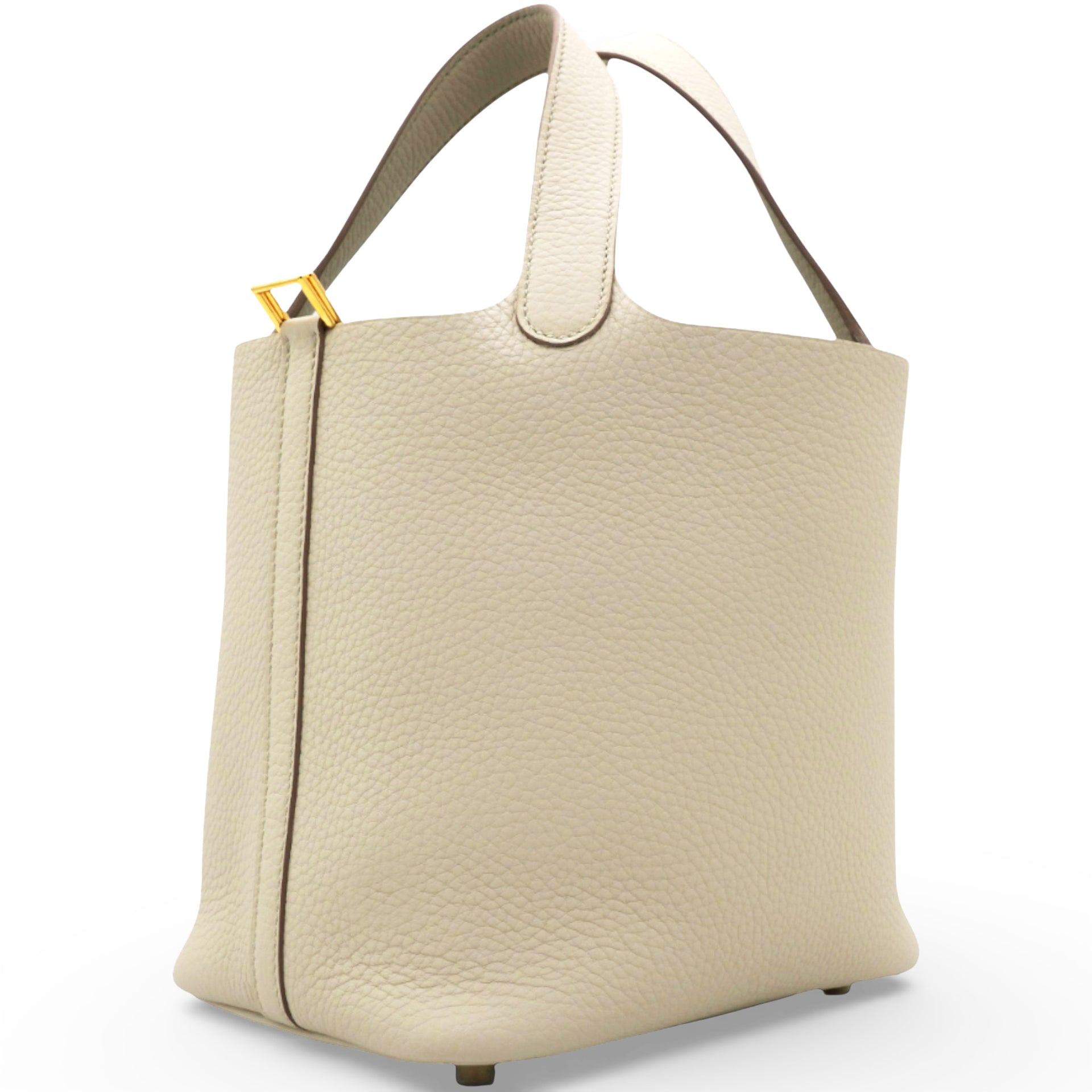 Hermes Taurillon Clemence Picotin Lock Beton