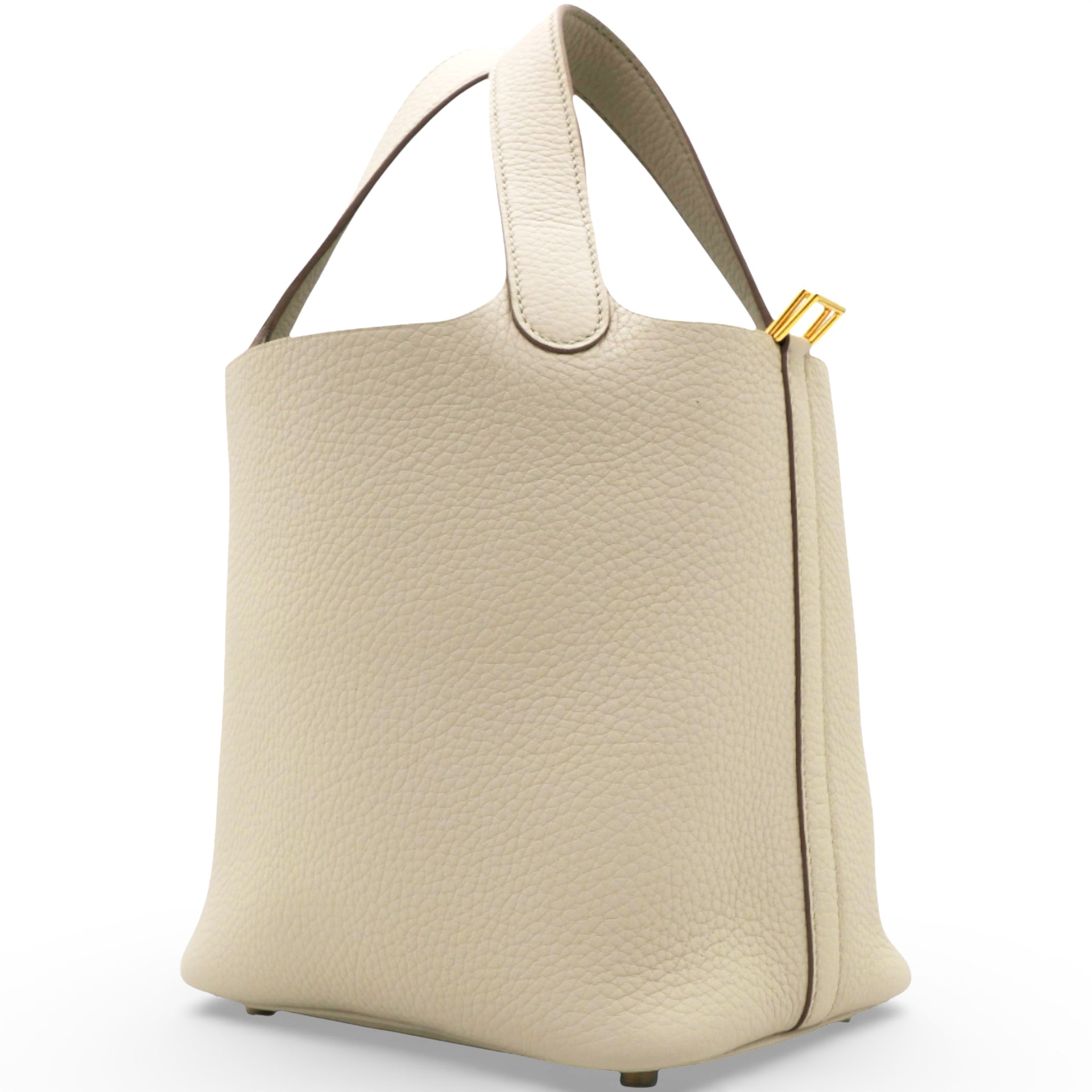 Hermes Taurillon Clemence Picotin Lock Beton