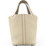 Hermes Taurillon Clemence Picotin Lock Beton