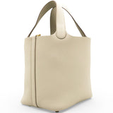 Hermes Taurillon Clemence Picotin Lock Beton