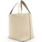 Hermes Taurillon Clemence Picotin Lock Beton